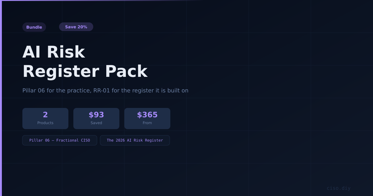 AI Risk Register Pack preview