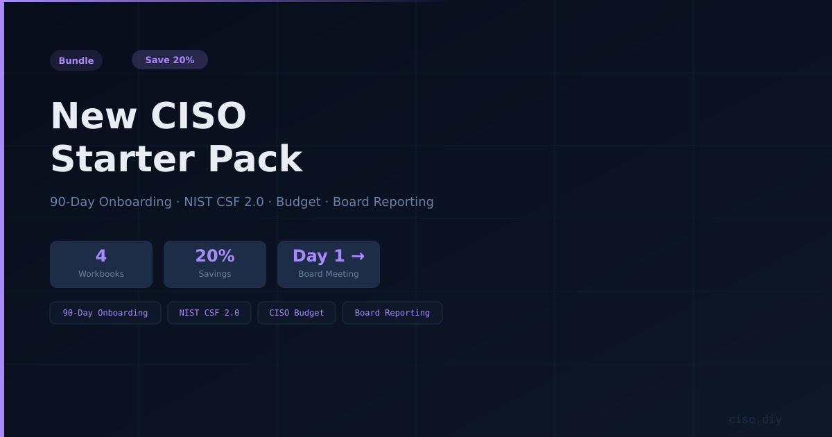 New CISO Starter Pack preview
