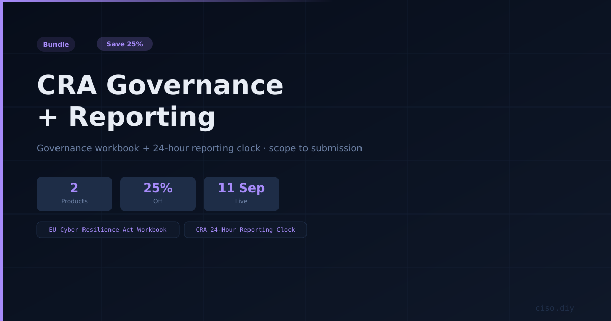 CRA Governance + Reporting preview