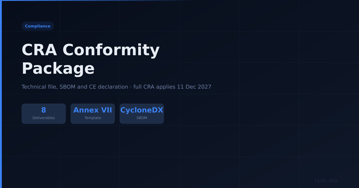 CRA Conformity Package preview