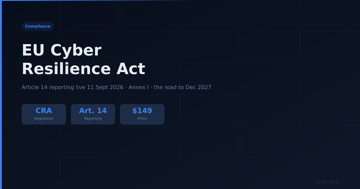 EU Cyber Resilience Act Workbook preview