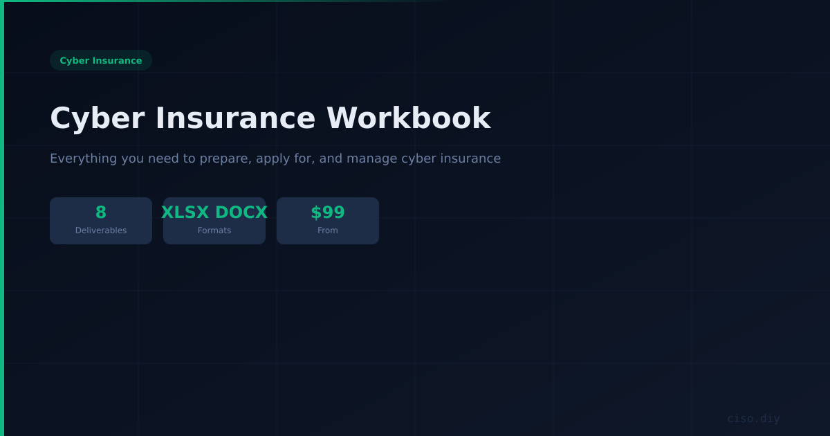 Cyber Insurance Workbook