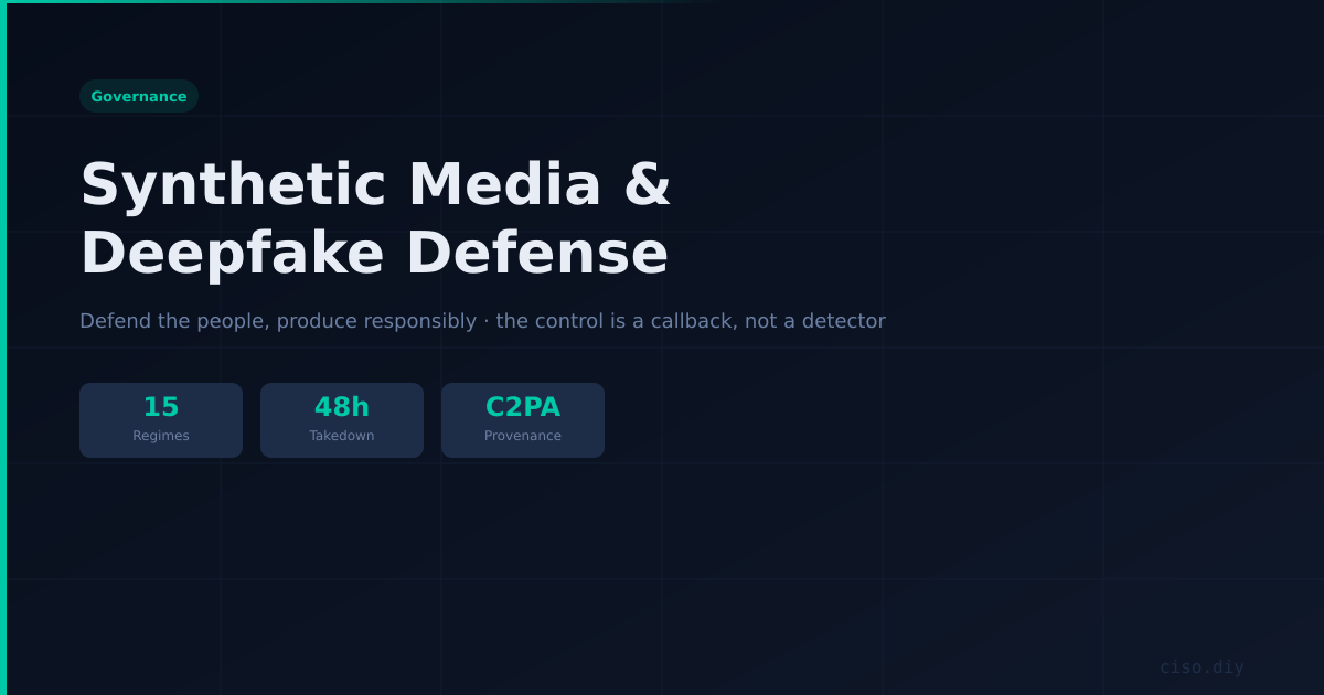 Synthetic Media & Deepfake Defense Kit preview