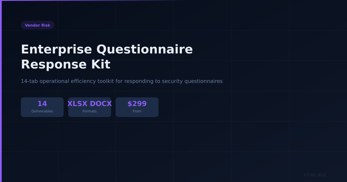 Enterprise Questionnaire Response Kit preview