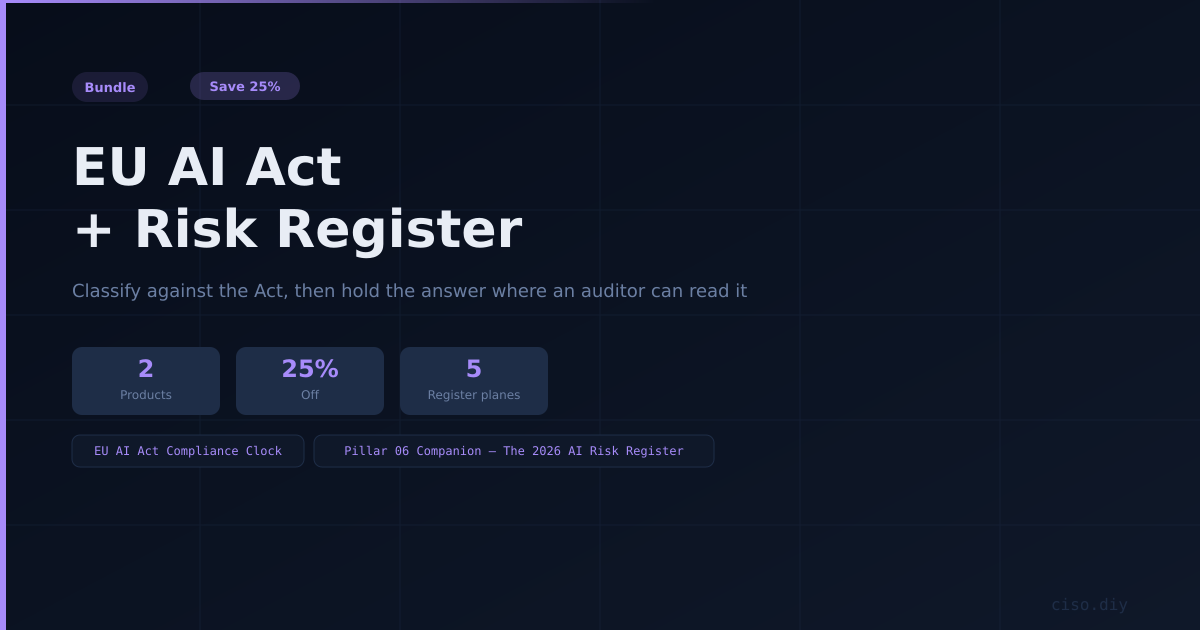 EU AI Act + Risk Register Pack preview