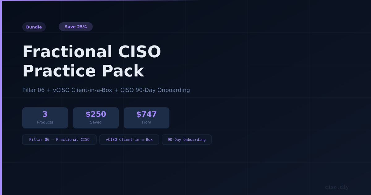 Fractional CISO Practice Pack