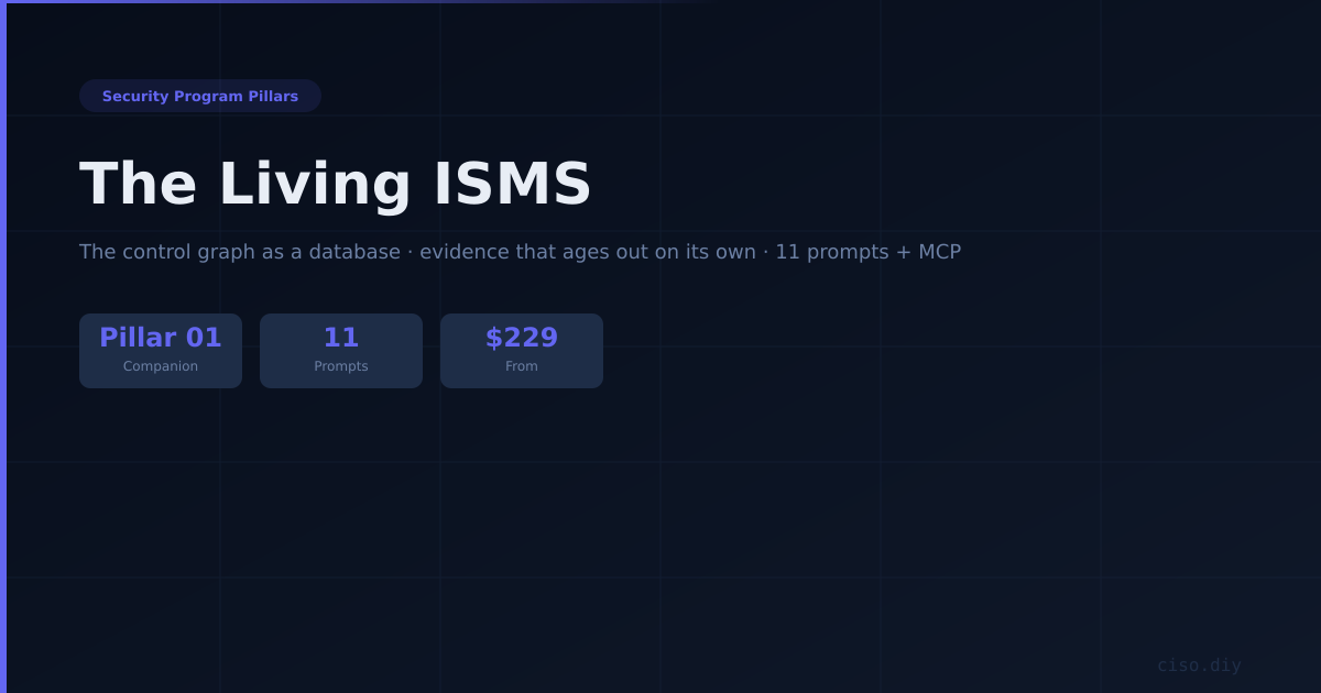 Pillar 01 Companion — The Living ISMS preview
