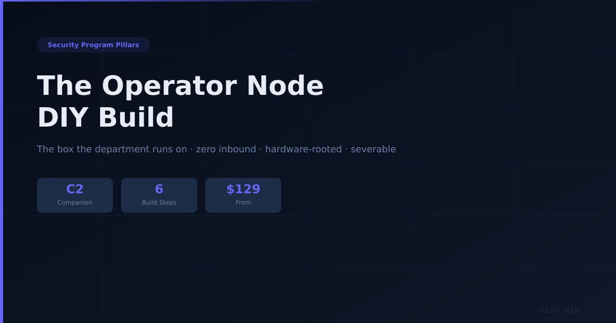 C2 Companion — The Operator Node DIY Build preview