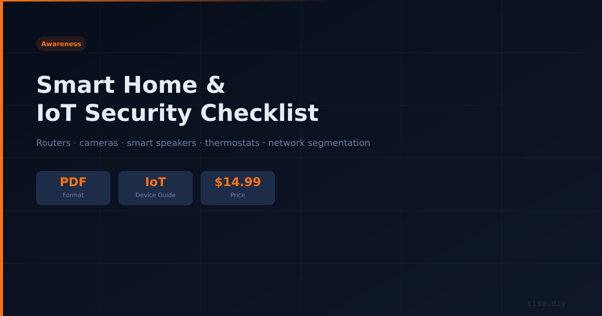 Smart Home & IoT Security Checklist preview